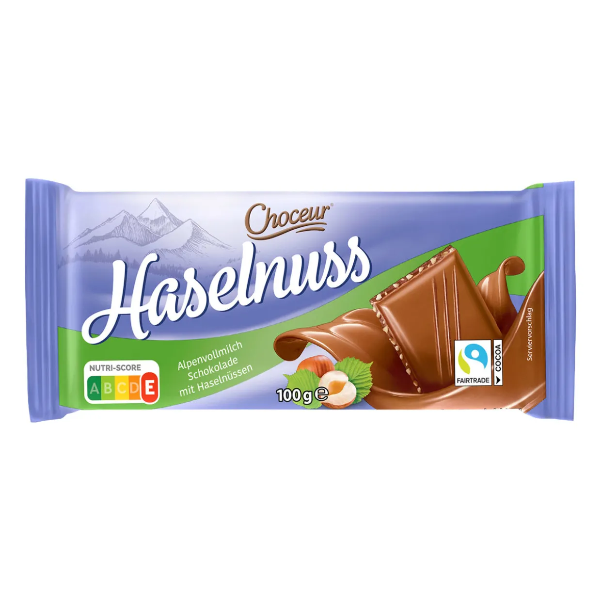 Alpenmilchschokolade Nuss