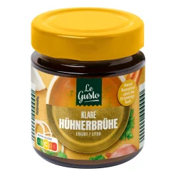 Brühe im Glas
