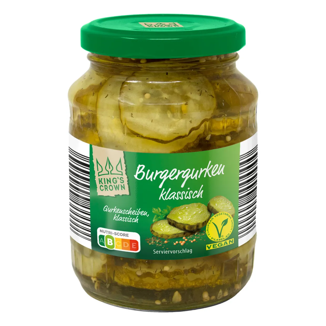 Burgergurken in Scheiben