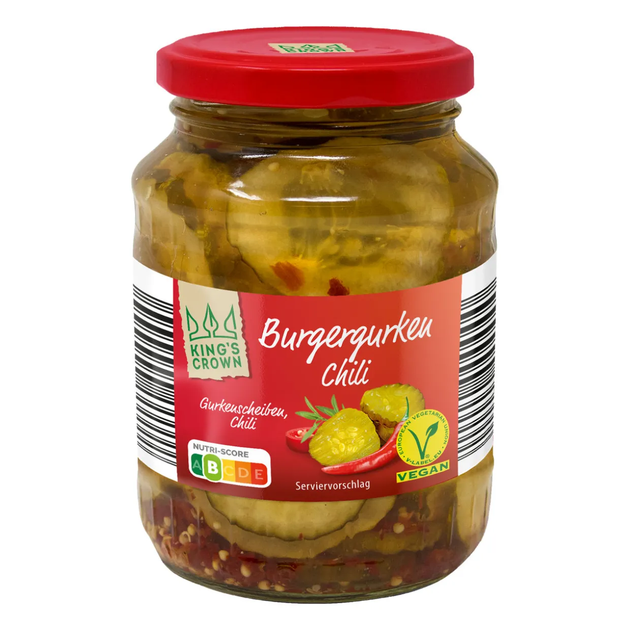 Burgergurken in Scheiben