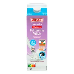 Fettarme laktosefreie H-Milch
