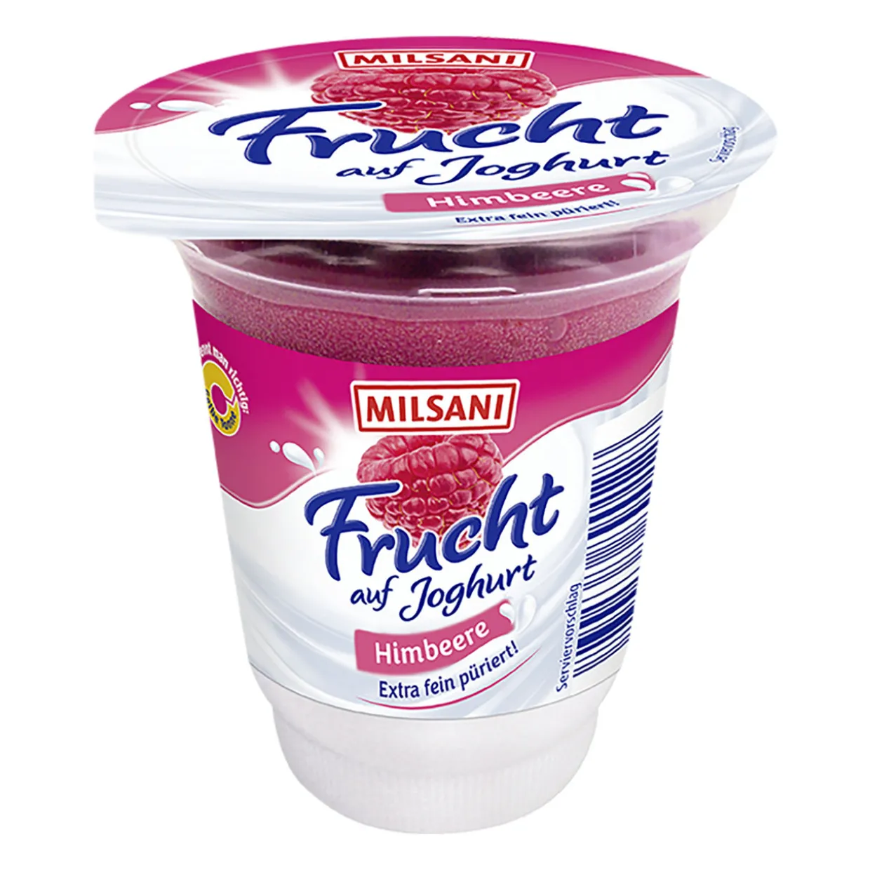 Frucht auf Joghurt