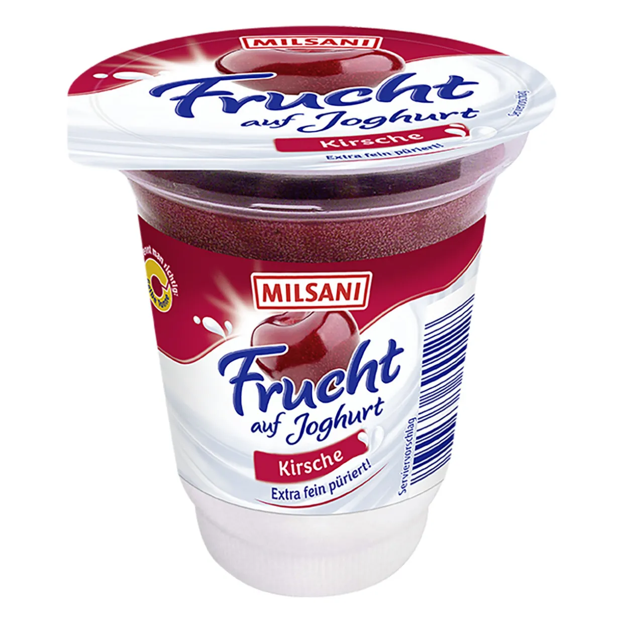 Frucht auf Joghurt
