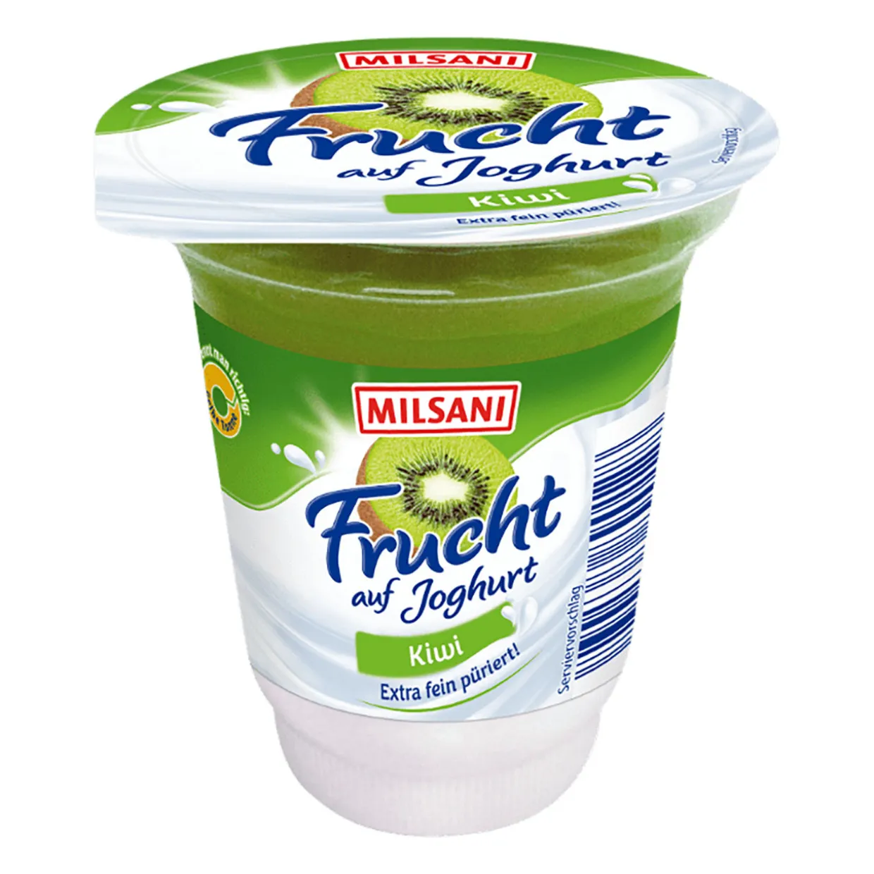 Frucht auf Joghurt
