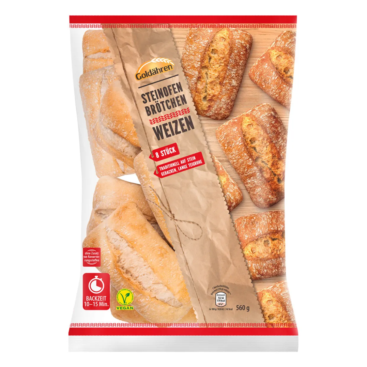 Steinofenbrötchen Weizen