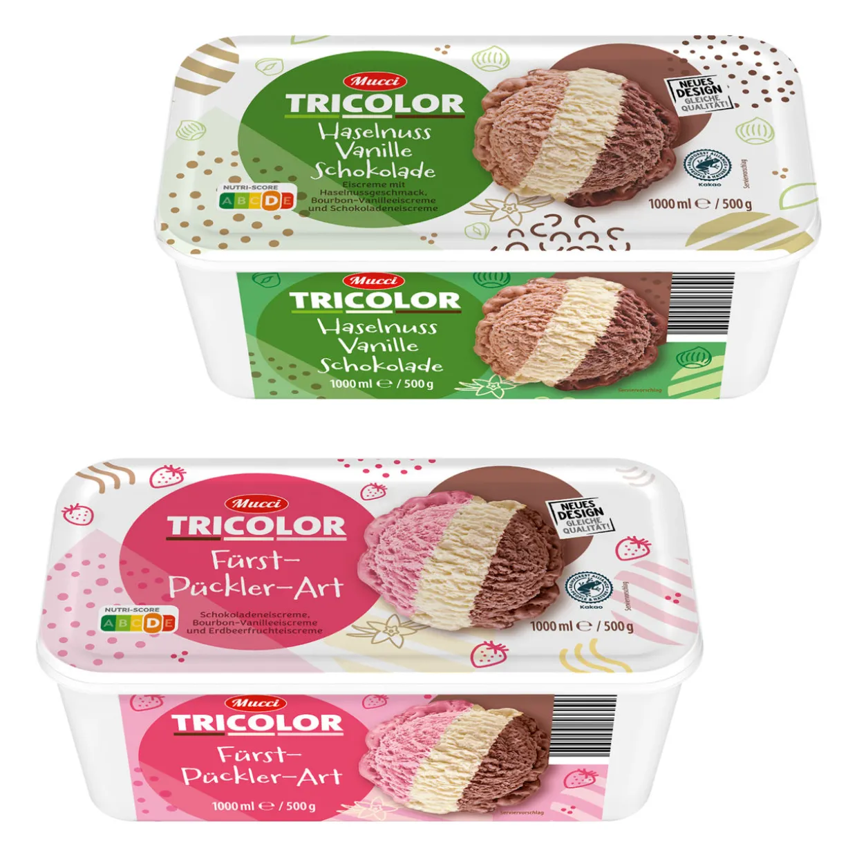 Tricolor-Eisschale